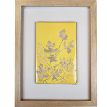 Charger l&#39;image dans la galerie, tableau jaune et gris - Collection les  Végétales colorées
