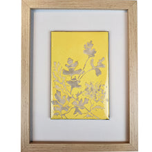 Load image into Gallery viewer, tableau jaune et gris - Collection les  Végétales colorées
