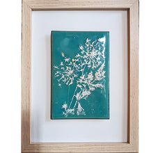 Load image into Gallery viewer, Tableau Végétal  turquoise- Collection les  Végétales colorées
