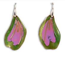 Charger l&#39;image dans la galerie, Bijoux Fleurs - Boucles d&#39;Oreilles - Émaux de joaillerie - Apprêts en Agent 925 - Duos de couleurs
