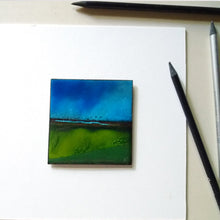 Charger l&#39;image dans la galerie, Création de décoration murale contemporain, prise avec un encadrement blanc, metant en valeur les couleurs vive de cette création d&#39;art unique.
