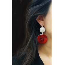 Charger l&#39;image dans la galerie, Boucles d&#39;Oreilles Dissociées Les Coraux - Collection Voyage Imaginaire
