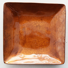 Charger l&#39;image dans la galerie, coupelle en cuivre émaillé  jaun eor, 70 x70 mm

